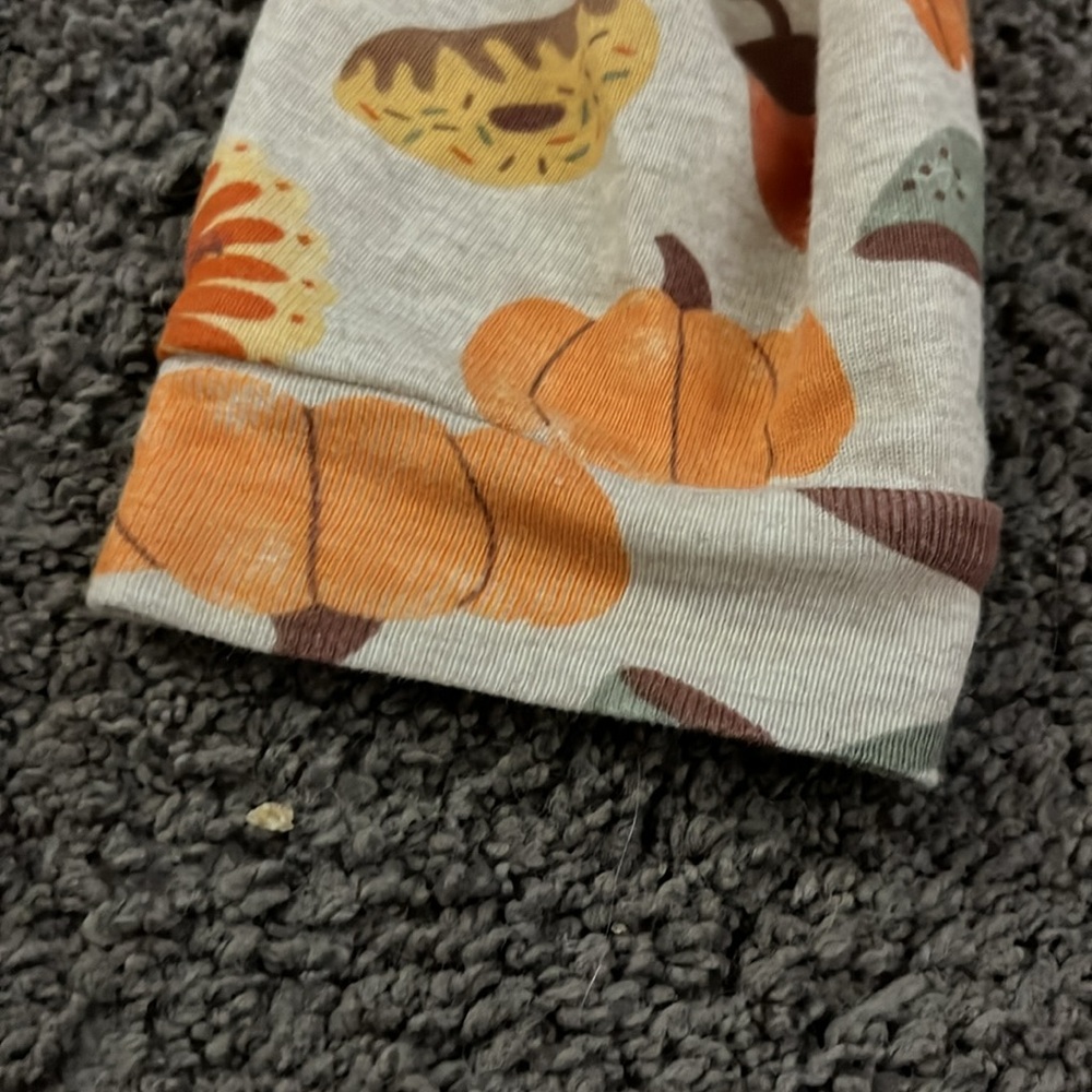 Kids Fall Pajama Set - Cream and Brown - Picture 12 of 16
